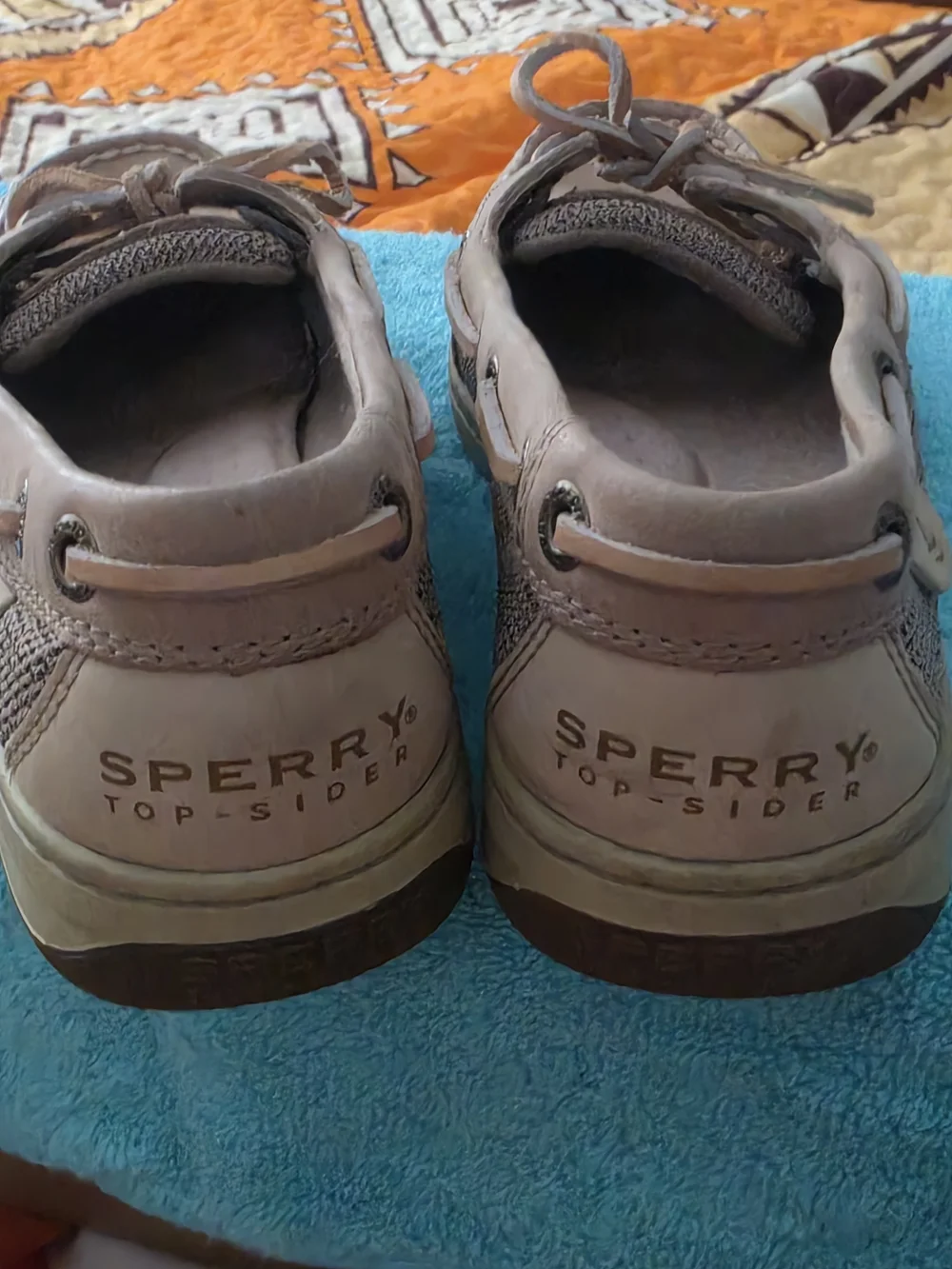 Sperry Taupe Boat Shoes for Youth Classic Slip-On Deck Shoe